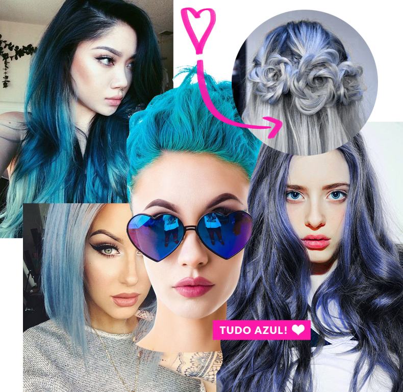 cabelo azul