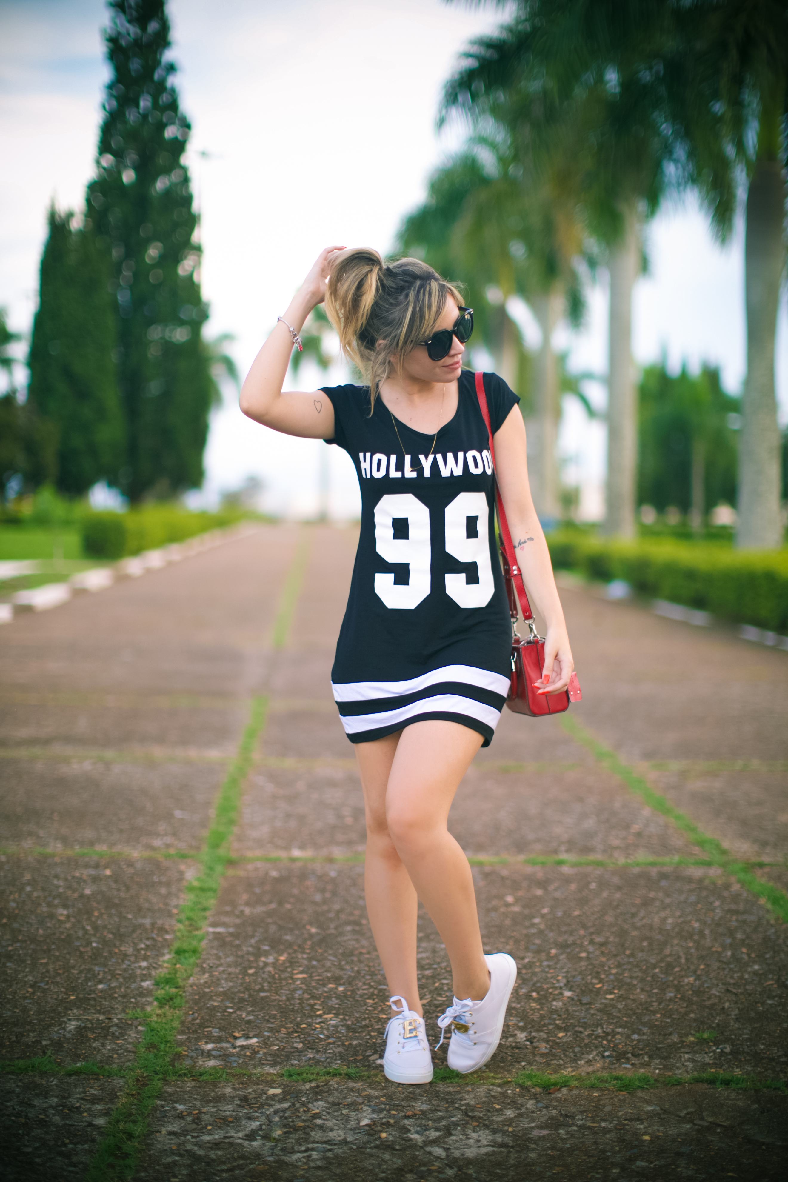 Vestido College preto