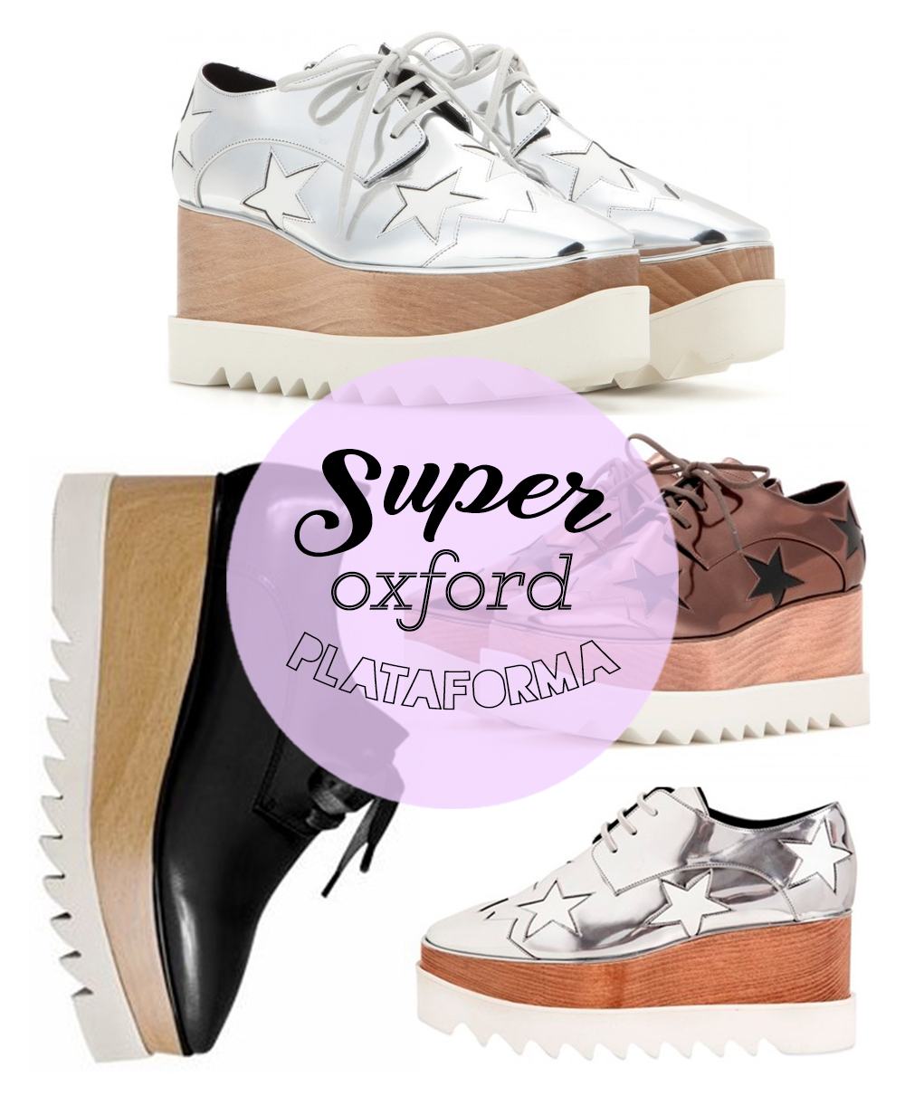 Sapatos Oxford com Plataformas Sapatos Oxford com Plataformas